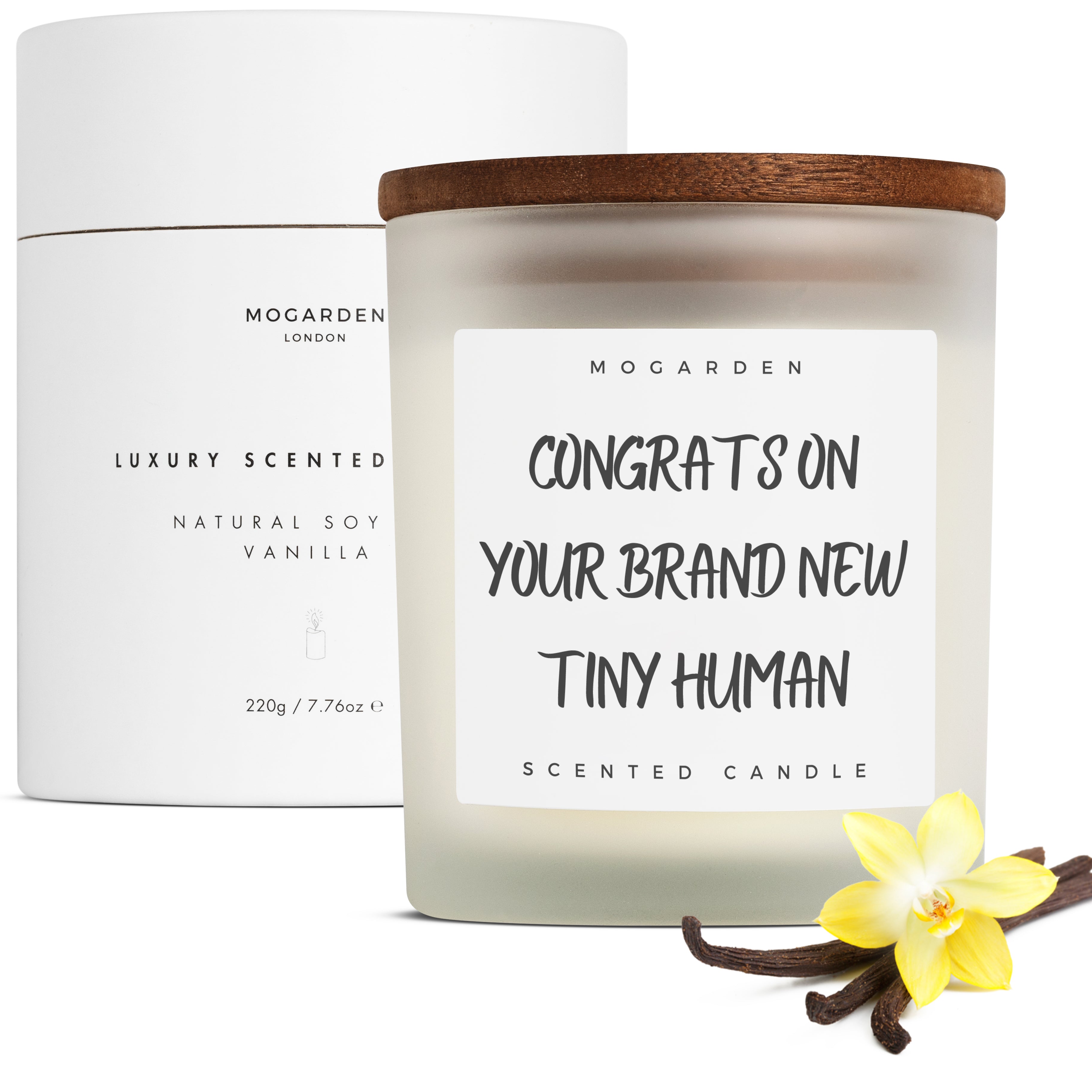New Mum Candle - Luxury Vanilla Soy 220g | New Mum Gift
